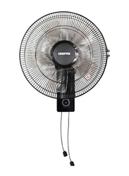 Geepas 16-inch 60W Wall Fan, GF9483, Black