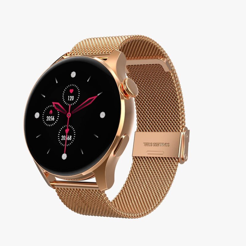 

G-Tab GT5 Smartwatch with Bluetooth Calling, Rose Gold