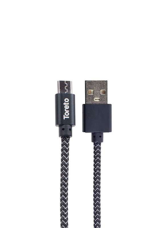 

Toreto 1-Meter Pill-1 V8 Micro B USB Charging Cable, Fast Charging USB Type A Male to Micro B USB for Smartphones, Black