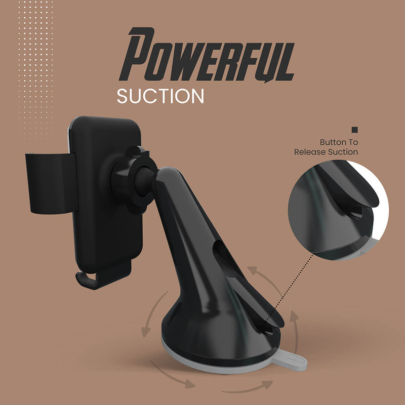 Toreto Grasp-7 Car Mobile Holder, TOR-168, Black