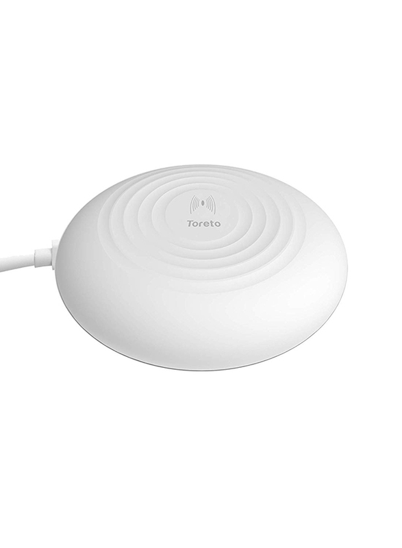Toreto 1.1A Mobile Wireless Charger with Detachable Cable, TOR-506, White
