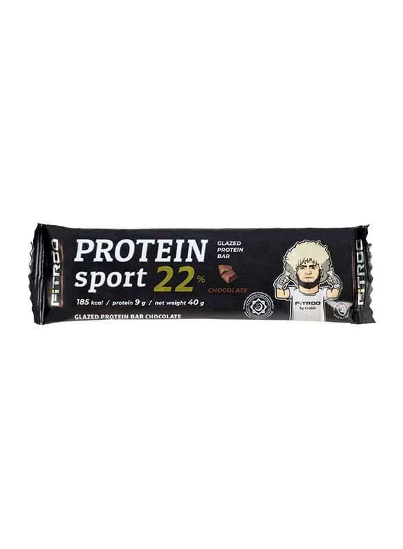 

Fitroo Sport Glazed Chocolate Protein Bar, 40g