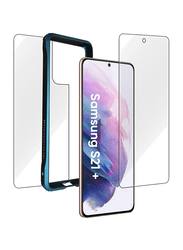 Break Protection Samsung S21 Plus Unbreakable 360° Front Back & Side Screen Protection, Black/Clear