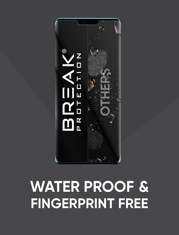 Break Protection Huawei Mate 40 Pro Unbreakable 360° Front Back & Side Tempered Glass Screen Protection, Clear/Black