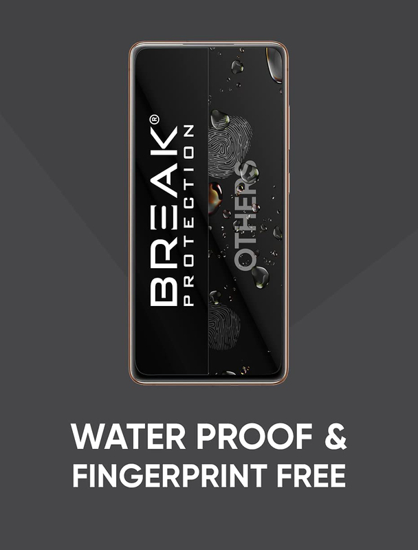 Break Protection Samsung S20 Unbreakable 360° Front Back & Side Screen Protection, Black/Clear