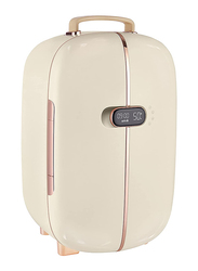 Iker 12L Double Door Mini Refrigerator for Cosmetics, White