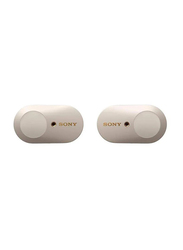 Sony WF-1000XM3 True Wireless In-Ear Noise Cancelling Headphones with Mic, Platinum Silver