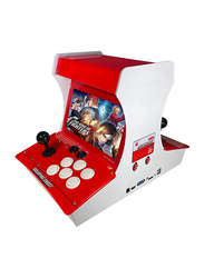 Panyihan 8000 Games in 1 Arcade Game Console Classic Retro Upright Game Machine for 2-4 Player, Red/White