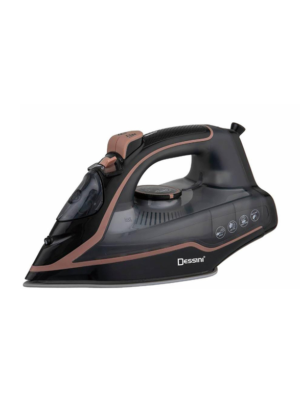 

Dessini Steam Iron, 2200W, Model 1001, Black/Brown