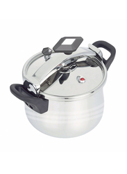 Dessini 5L Stainless Steel Round High Quality Pressure Cooker with Lid, AKA759, Silver