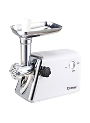 Dessini 101 High Quality Electric Meat Grinder, 800W, Silver/White