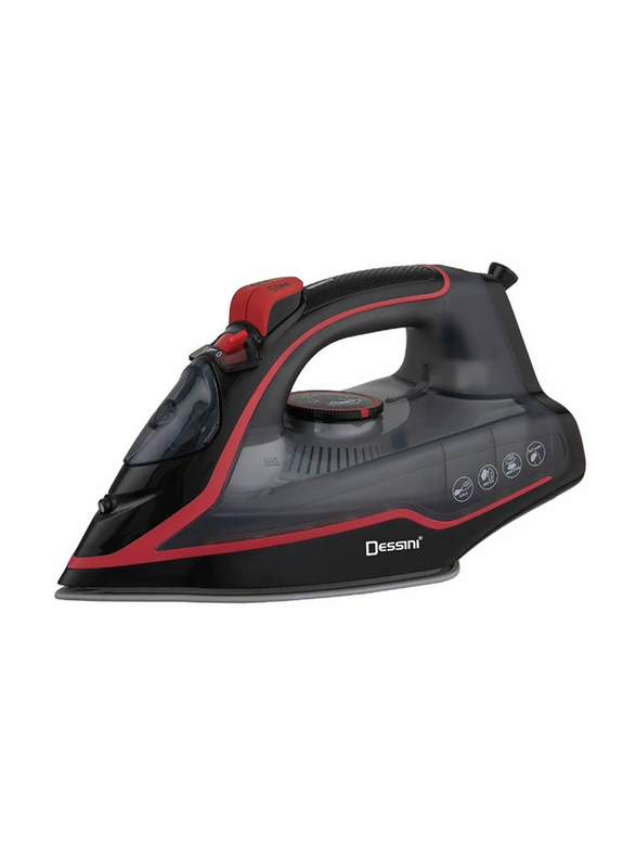 

Dessini Steam Iron, 2200W, Model 1001, Black/Red