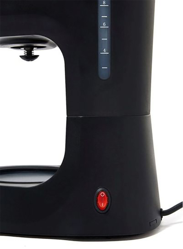 Dessini 1.5L Electric Coffee Maker, 1000W, 888, Black/Silver/Clear