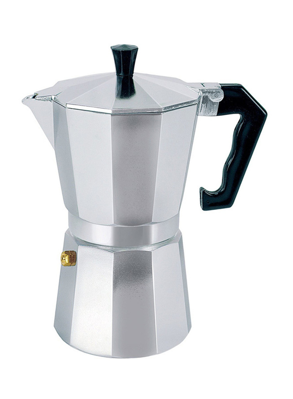 Dessini 0.5L Aluminum 12 Cups Coffee Maker, 8008, Silver