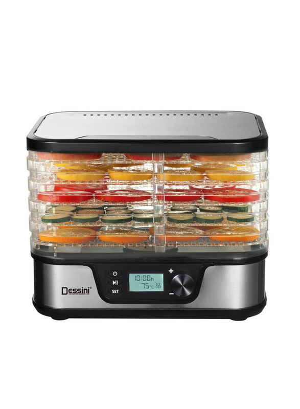 

Dessini Automatic Food Dehydrator 3000 for Fruits and Vegetables, AKA825, Silver/Black