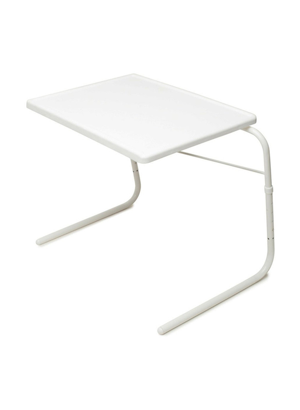 Portable Adjustable Folding Table Mate, White