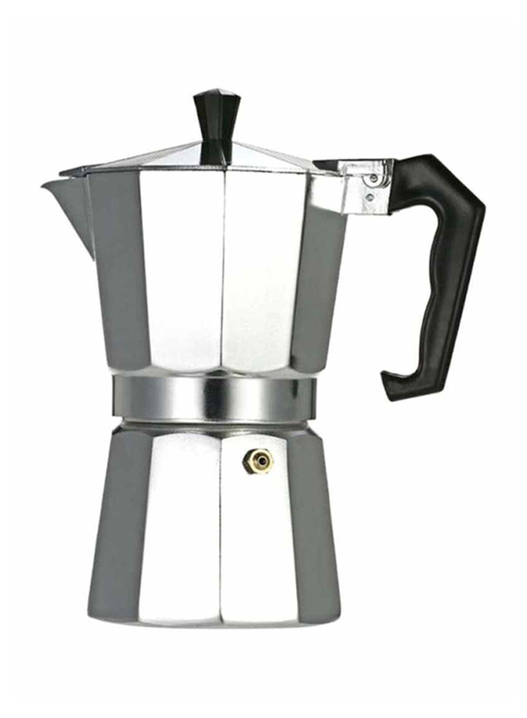 Dessini 0.5L Aluminum 12 Cups Coffee Maker, 8008, Silver