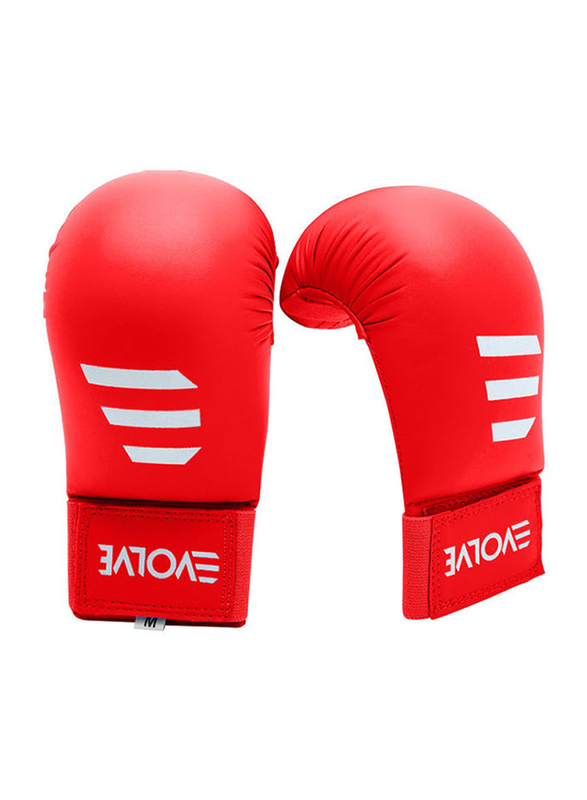 Evolve 20cm Karate Gloves Unisex, Red