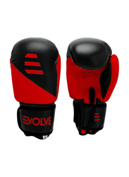 Evolve 12-oz Kick Boxing Training Gloves for Adult, Red/Black