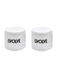 Evolve 2-Piece 2.5m Boxing Hand Wrap Set, White