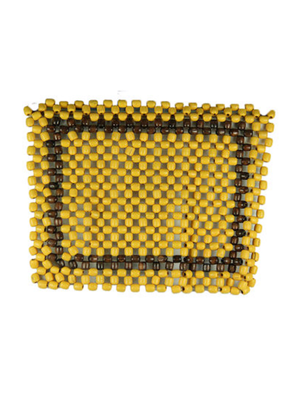 

Byson Wooden Beads Lower Seat Cushion, Yellow