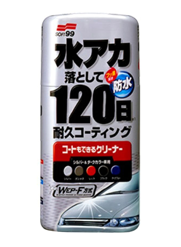 

Soft99 500ml Coating & Cleaning Liquid Wax, Silver/Black