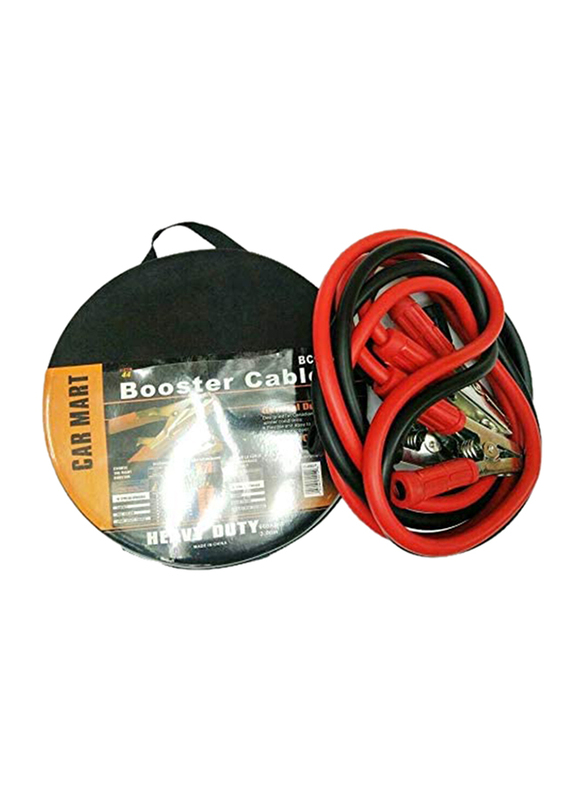 

Car Mart Heavy Duty Booster Cable Round Packing, 600 AMPS, Red/Black