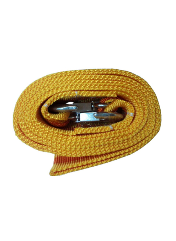 

Car Mart 8 Ton Capacity Tow Rope with Hooks, Yellow