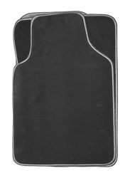 Car Mart Universal Cashmere Magic Backing Mat, 3 Pieces Black