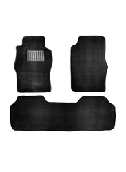 Car Mart Car Mat Set for Nissan Patrol VTC, 3 Pieces, Black