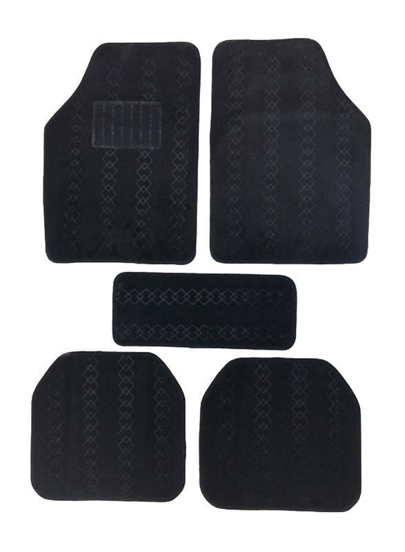 

Car Mart Medium Mat, 5 Pieces, Black