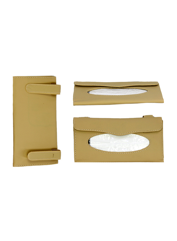 

Car Mart Leather Car Tissue Holder, Yellow