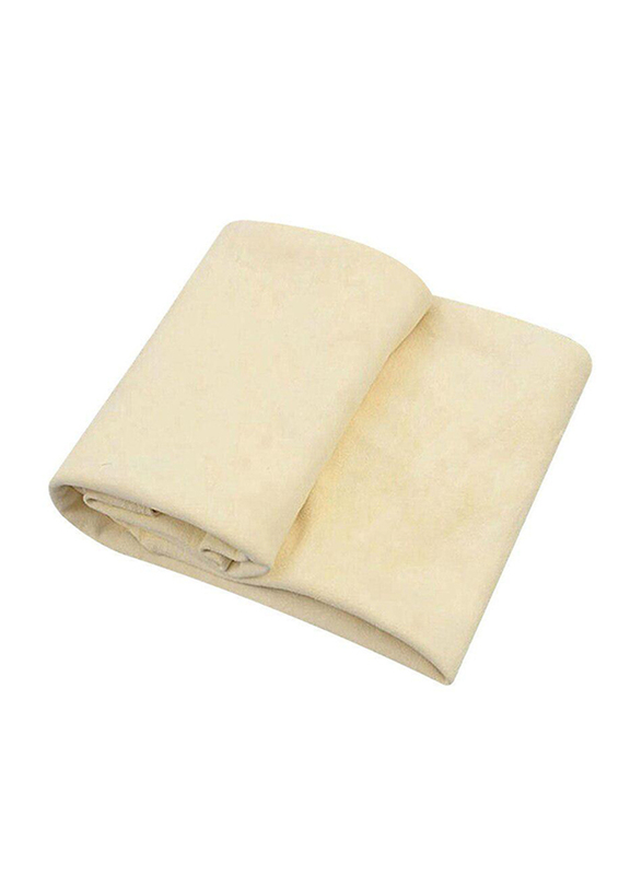 

Car Mart 3.50 Sq-ft Leather Chamois Cloth, Beige