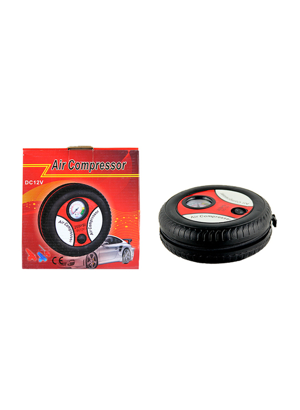 

Car Mart Portable Car Air Compressor, AC068, Black