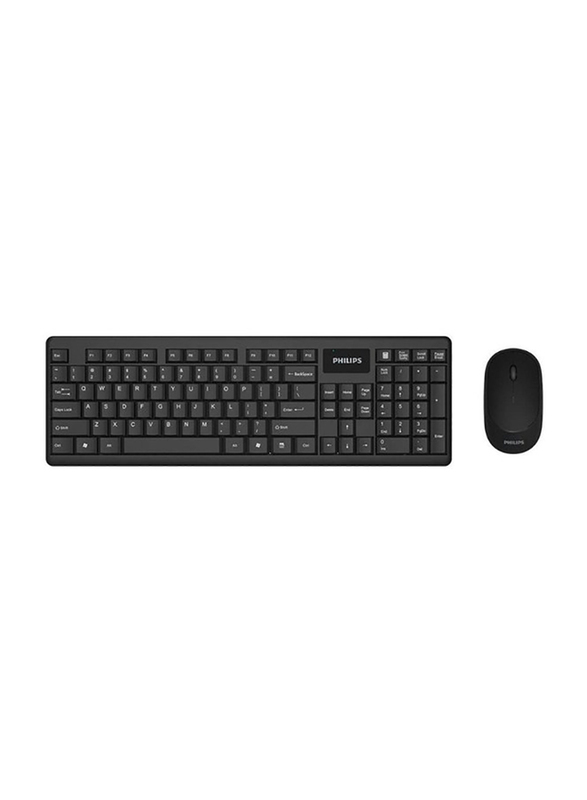 

Philips SPT6314 C314 Wireless English Keyboard Mouse Combo, Black