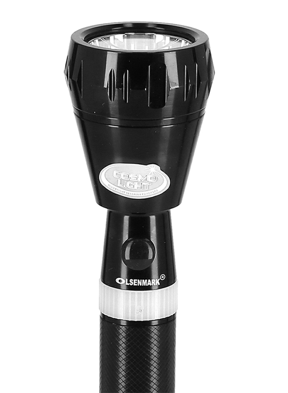 Olsenmark Rechargeable LED Flashlight Set, 4 Piece, OMFL2673, Black/White
