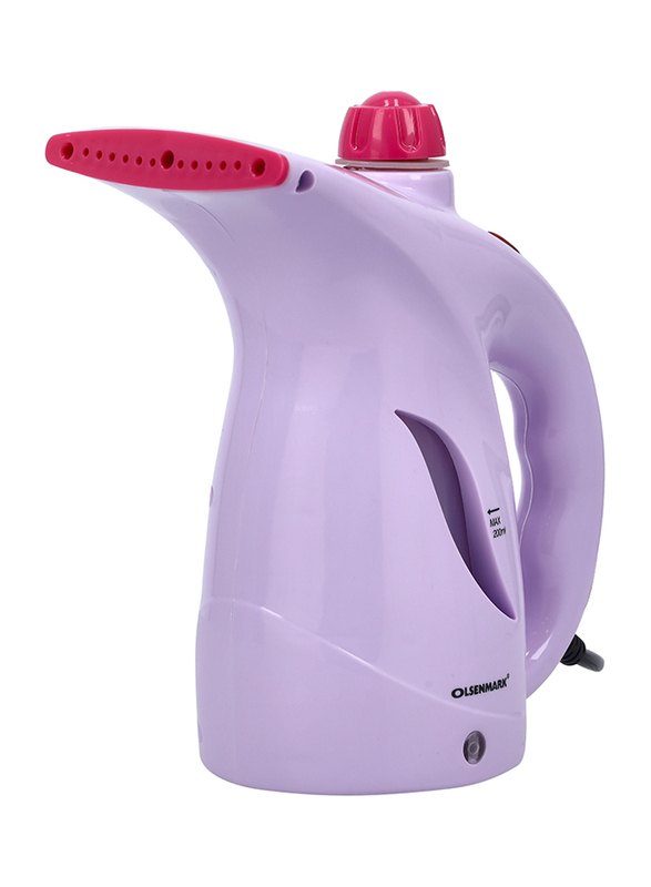 Olsenmark 0.2L Handheld Garment Steamer, 880W, OMGS1758, Purple/Pink