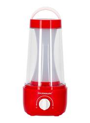 Olsenmark Rechargeable 72Pieces SMD LED Dimmable Lantern, OME2792, Red