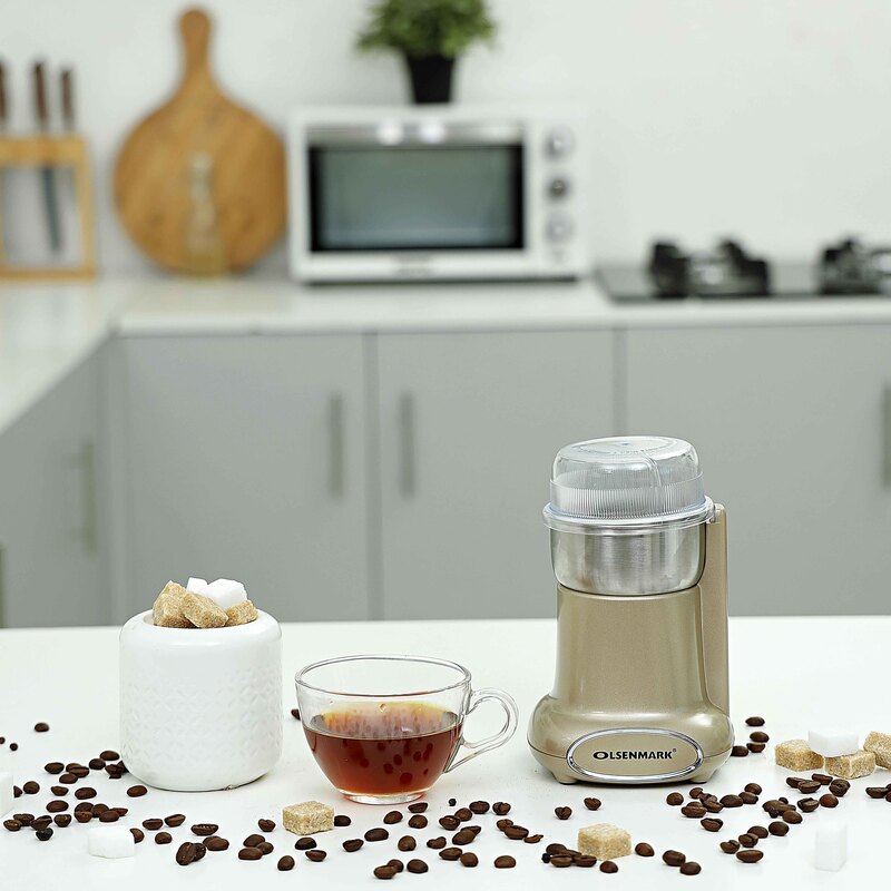 Olsenmark Electric Coffee Grinder, 200W, OMCG2227, Gold