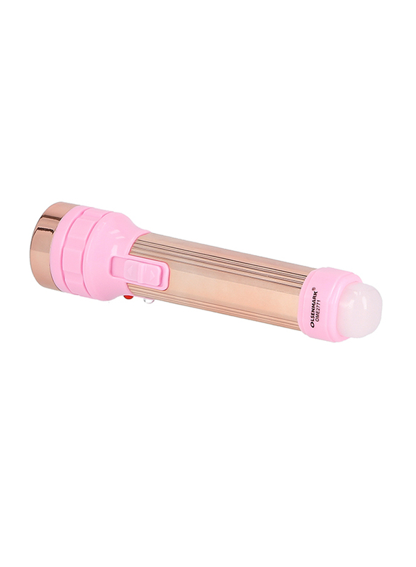 Olsenmark Rechargeable LED Emergency Light, OME2771, Rose Gold/Pink