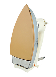 Olsenmark Automatic Dry Iron with Non-Stick Golden Teflon Plate 1200W, OMDI1741, Silver/White