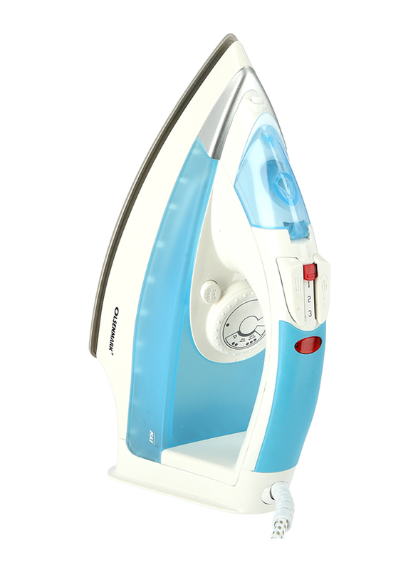 

Olsenmark Steam Iron with Ceramic Soleplate 2200W, OMSI1681, White/Blue