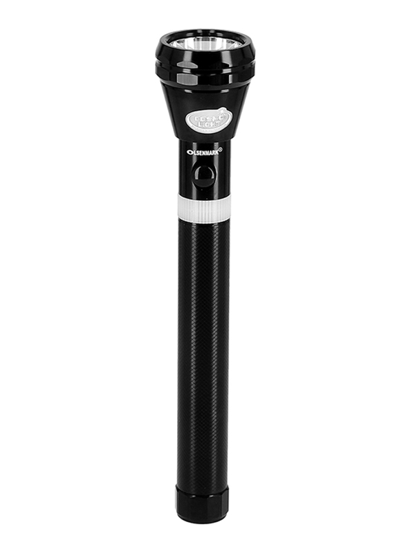 Olsenmark Rechargeable LED Flashlight Set, 2 Piece, OMFL2616, Black/White