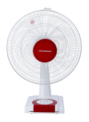 Olsenmark 16-inch Table Fan, 60W, OMF1700, Red/White