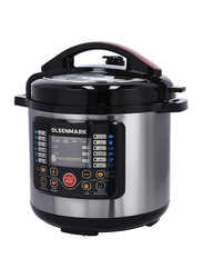 Olsenmark 6L Electric Digital Pressure Cooker, OMMC2436, Silver/Black