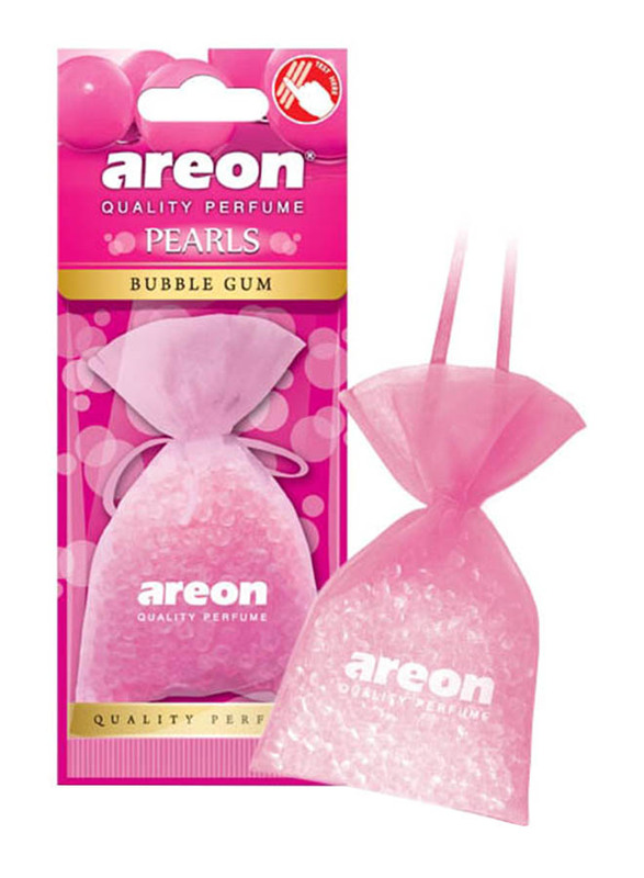 

Areon Pearls Bubble Gum Car Air Freshener, Pink