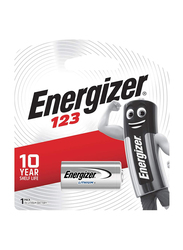 Energizer Ultimate Lithium 3V Batteries, 123AP BP1, Silver/Black