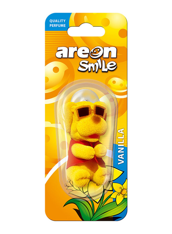 

Areon Smile Vanilla Toy Car Air Freshener, Yellow