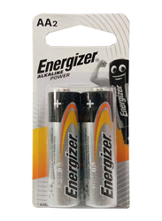 Energizer AA Alkaline Batteries, 2 Pieces, Multicolour