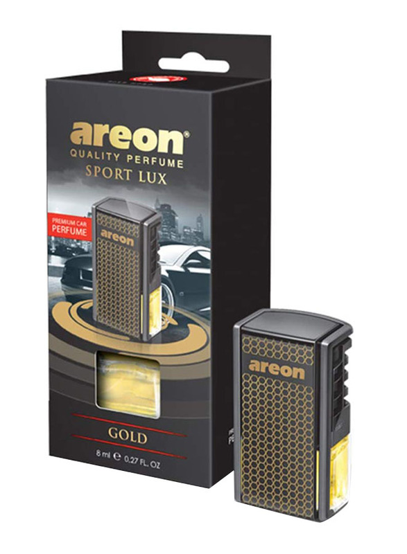 

Areon 8ml Sport Lux Car Vent Air Freshener, Gold
